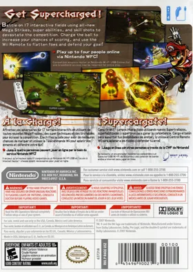 Mario Strikers Charged box cover back